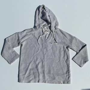 Lou & Grey v-neck hoodie 3/4 sleeve sweater